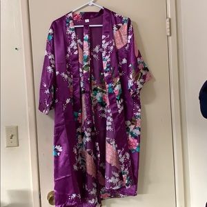 Large Purple peacock robe